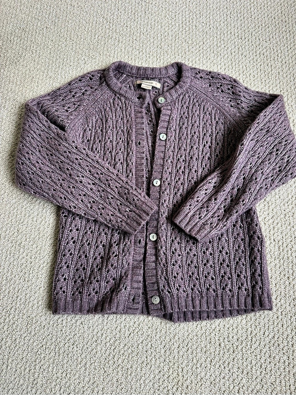Konges Sløjd Isa Cardigan Konges Sløjd Knit Button-Front Purple 7-8Y